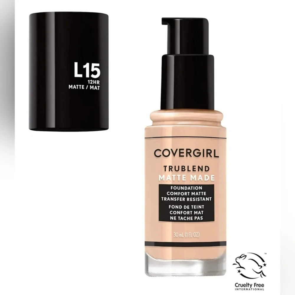 Covergirl TruBlend Matte Made Foundation - L15 Porcelain BNIB